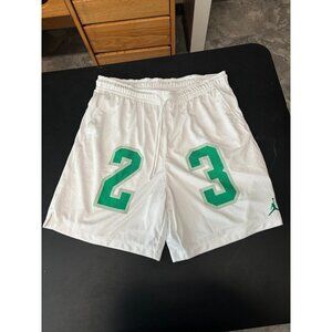 Nike air Jordan 23 gfx Mesh basketball shorts White green size XL DX9671 100